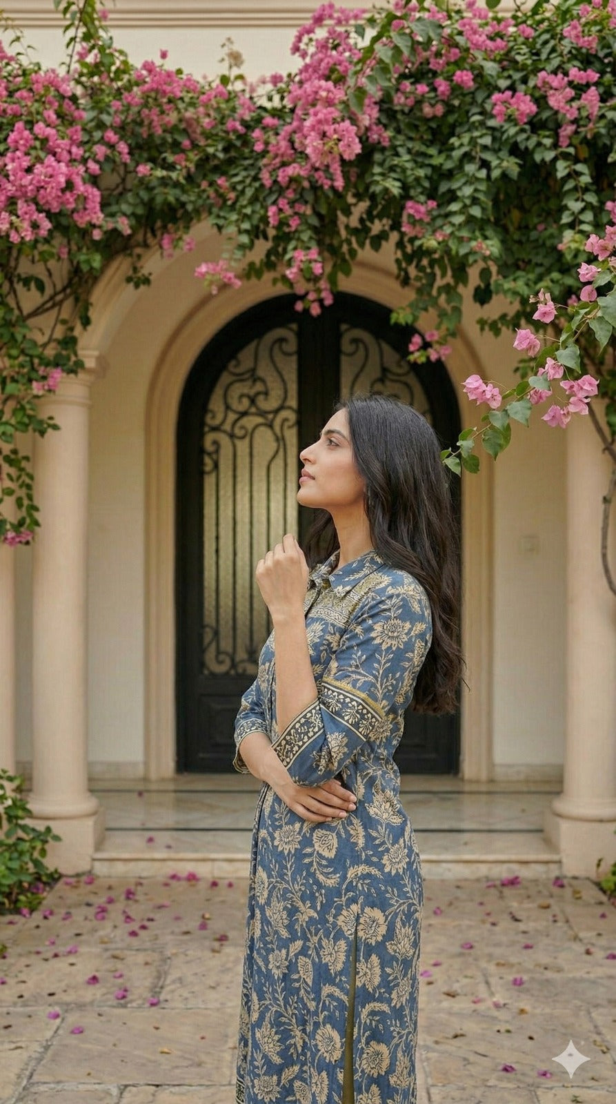 Mul Chanderi Organic Kalamkari 2 Piece Set
