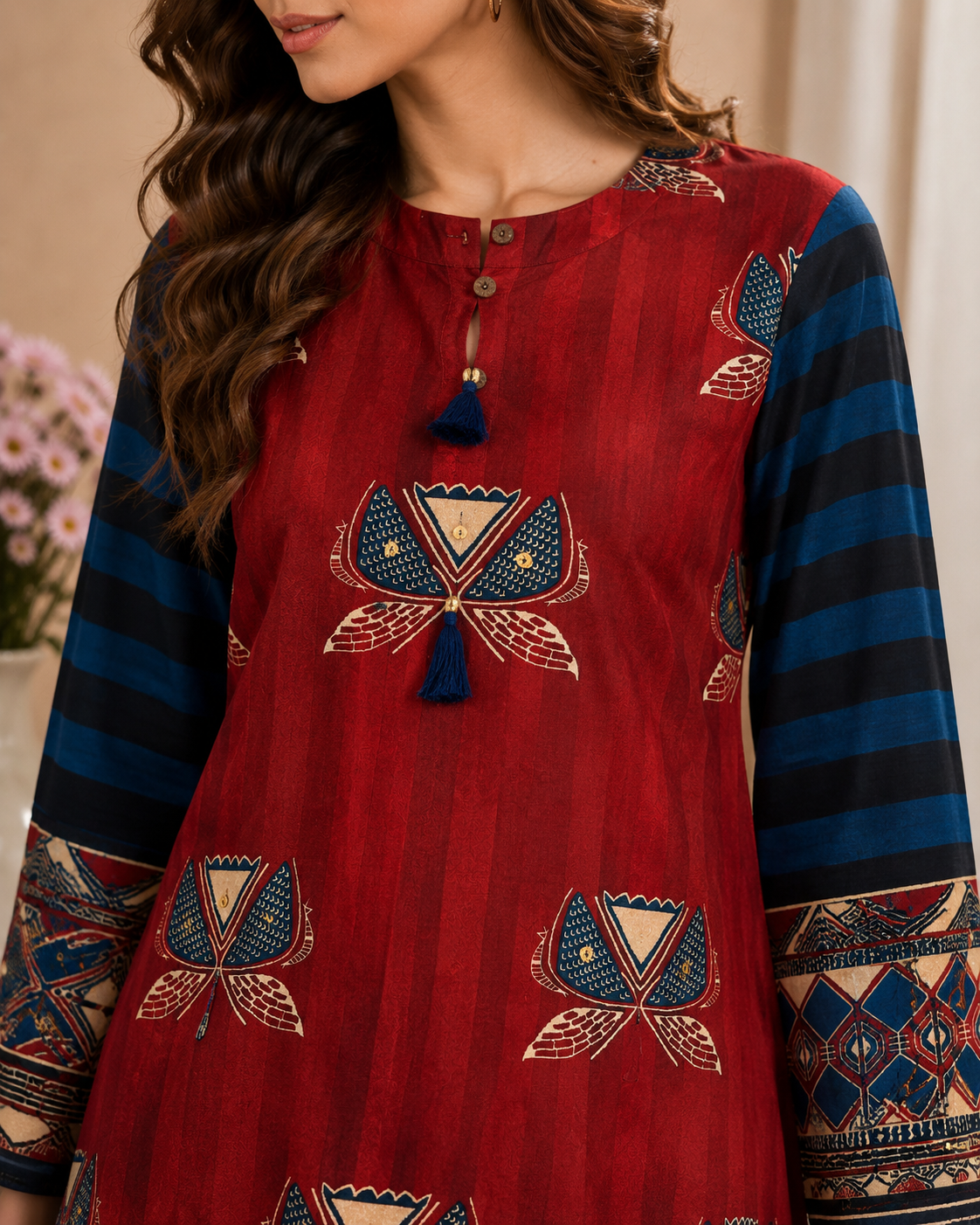 Printed Muslin Co-Ord Set