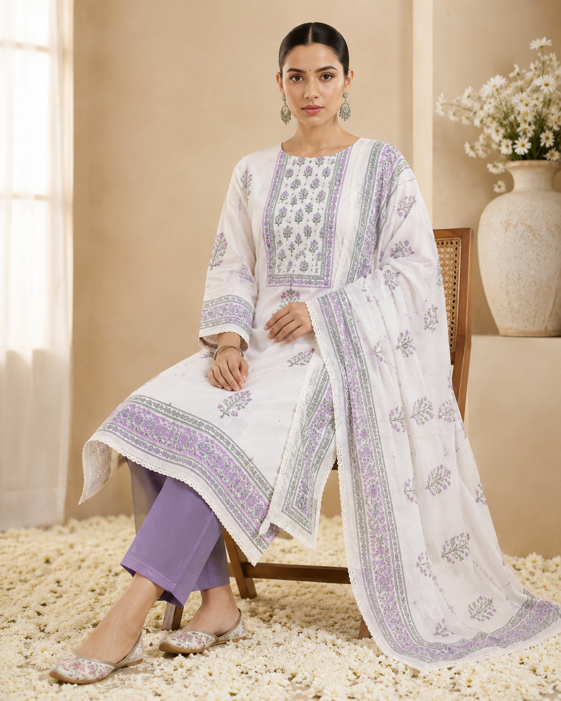 PREMIUM COTTON UNSTITCHED SUIT SET