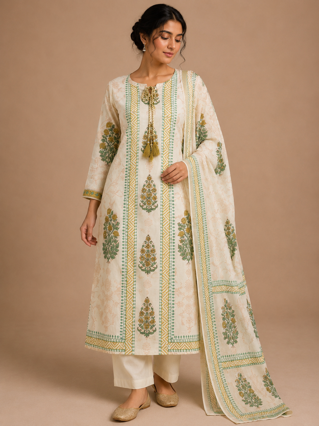 Cotton Digital Print Suit Set