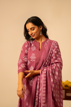 Floral Print Pure Cotton Suit Set