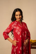 Floral Print Pure Cotton Suit Set