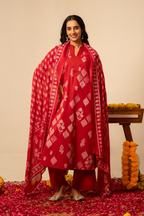 Floral Print Pure Cotton Suit Set