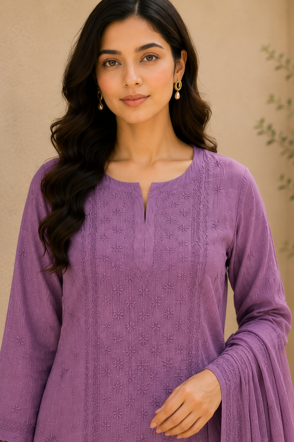 Kota Doriya Embroidered Suit Set