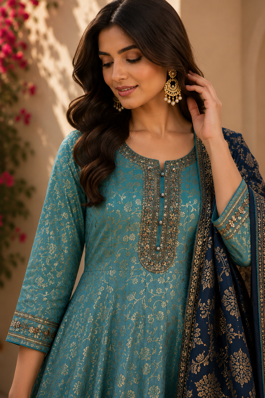 Festive Banarasi Silk Suit Set