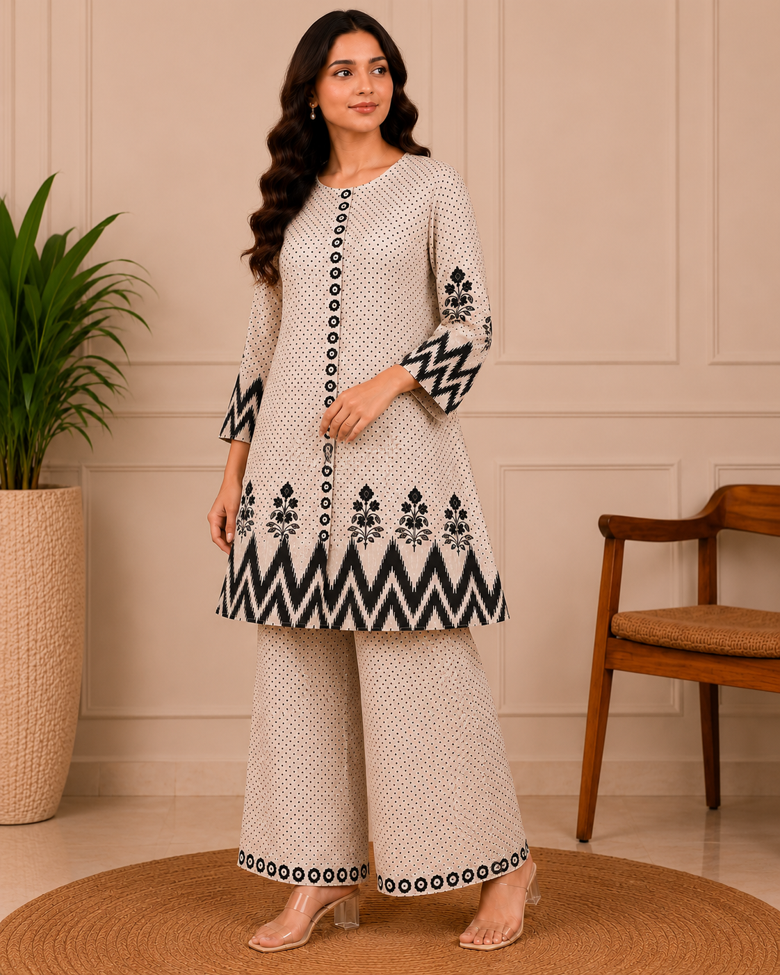 Premium Cotton Printed Co-ord Set