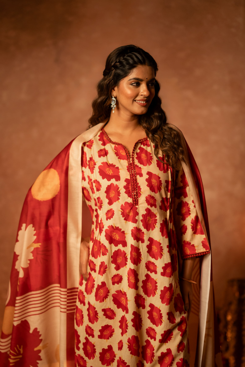 Bloom Printed Cotton Suit Set