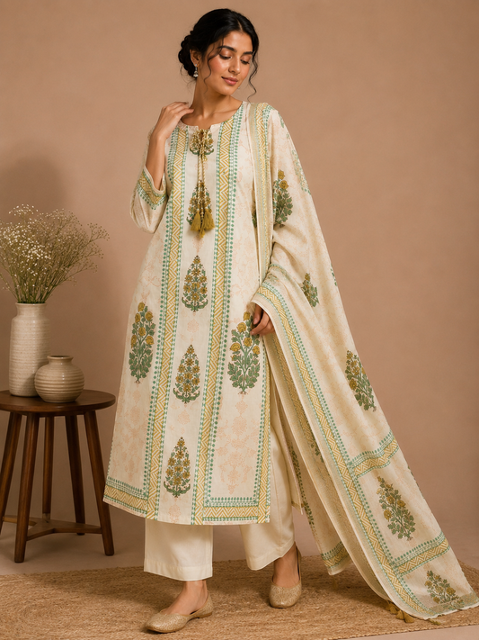 Cotton Digital Print Suit Set