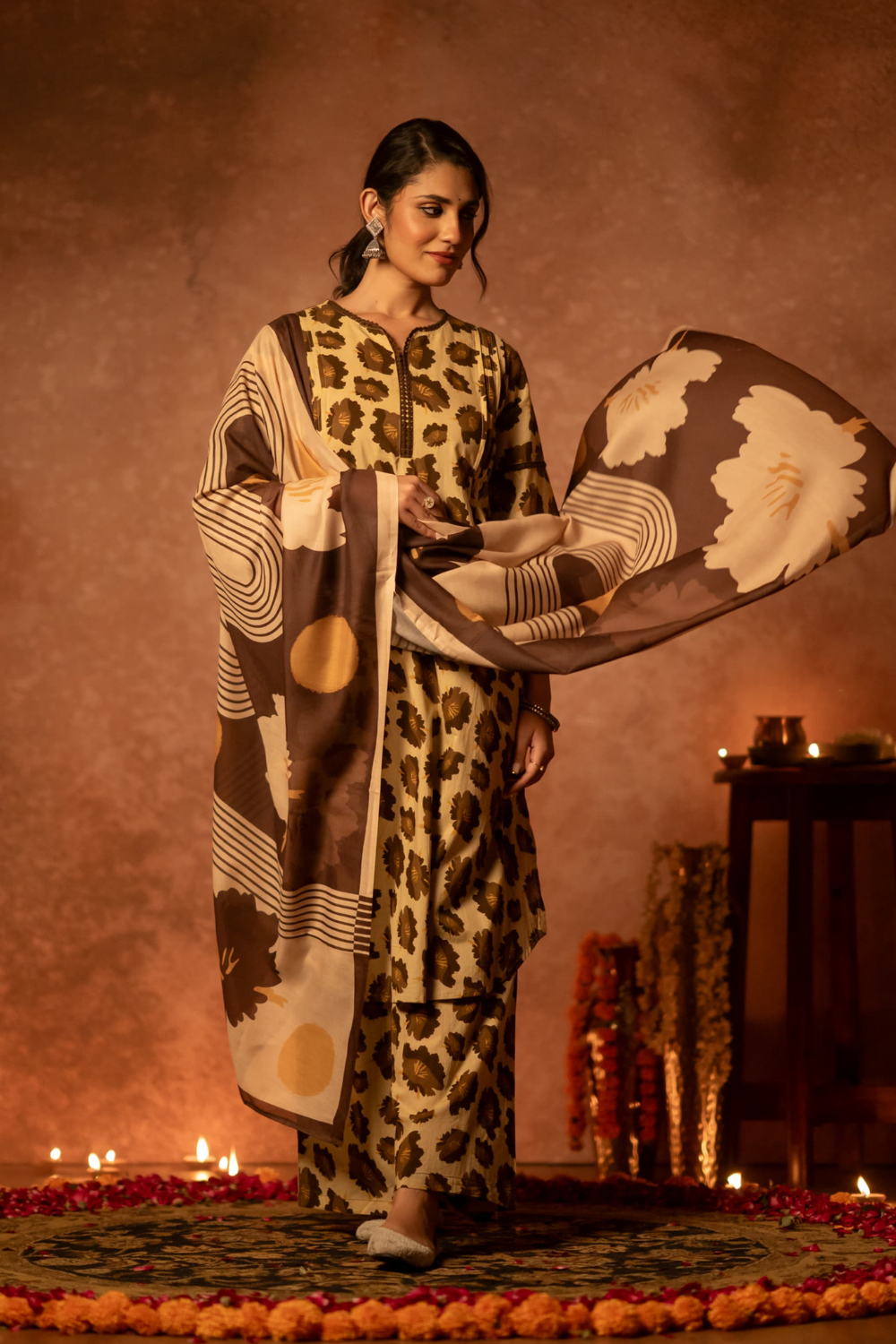 Bloom Printed Cotton Suit Set