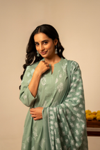 Floral Print Pure Cotton Suit Set