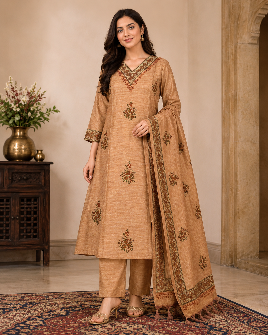 Linen Kardana Work Suit Set