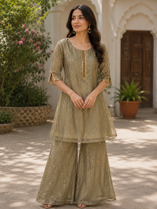 Crust Tissue Handwork Co-Ord Set