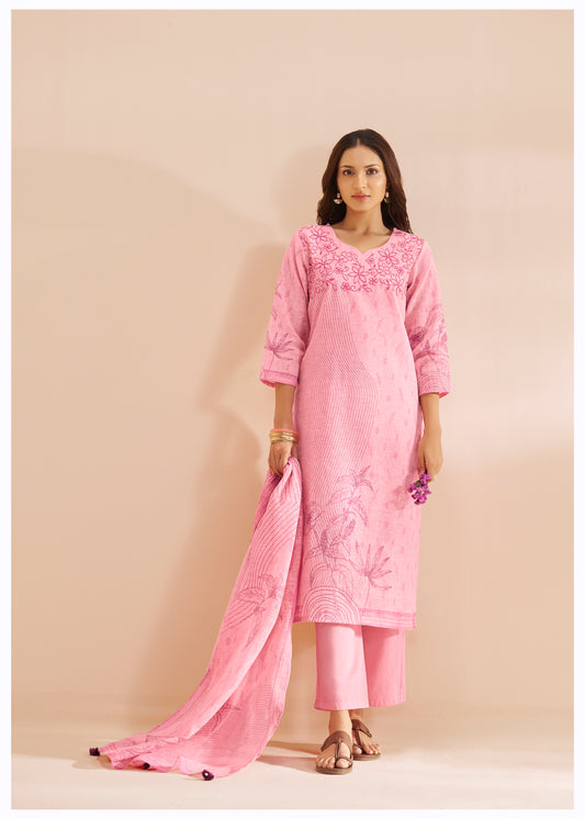 Blush Pink Linen Suit
