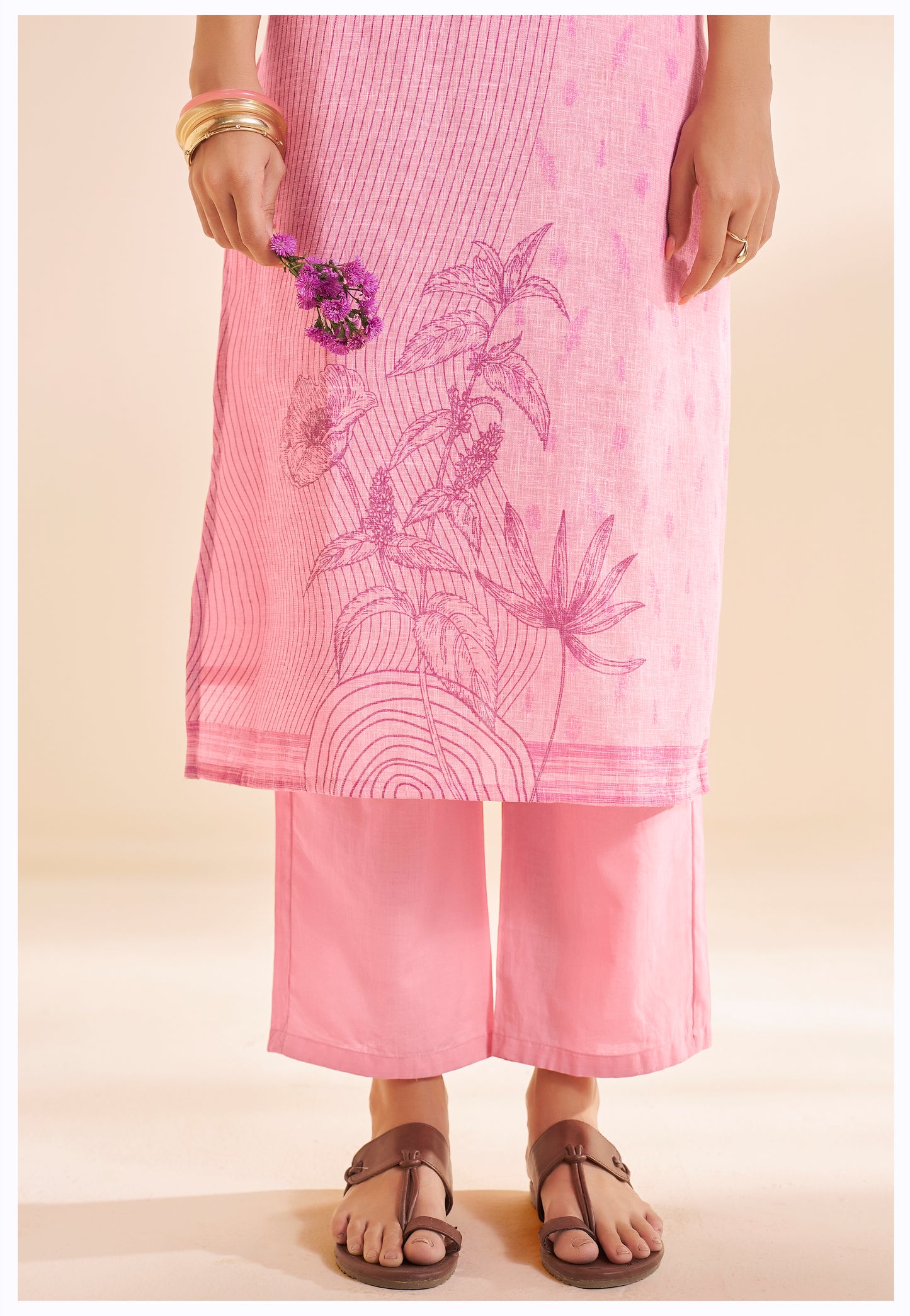 Blush Pink Linen Suit
