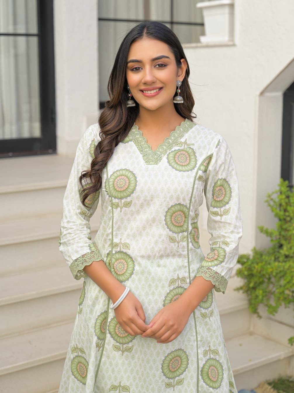 Fine Cotton 2-Piece Set with Palazzo
