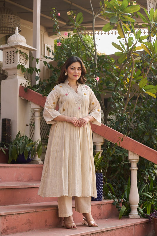Linen A-Line Co-ord Set